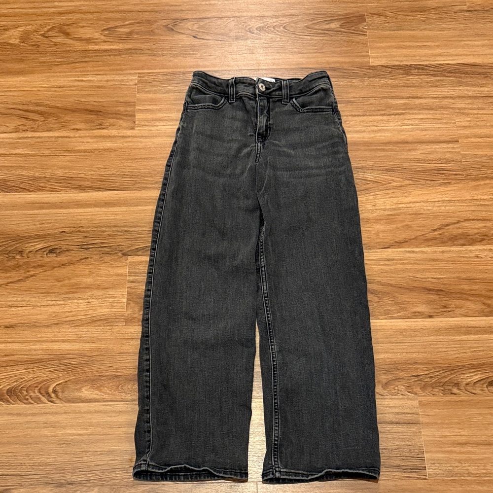 Abercrombie Kids Charcoal Wide Leg Jeans
